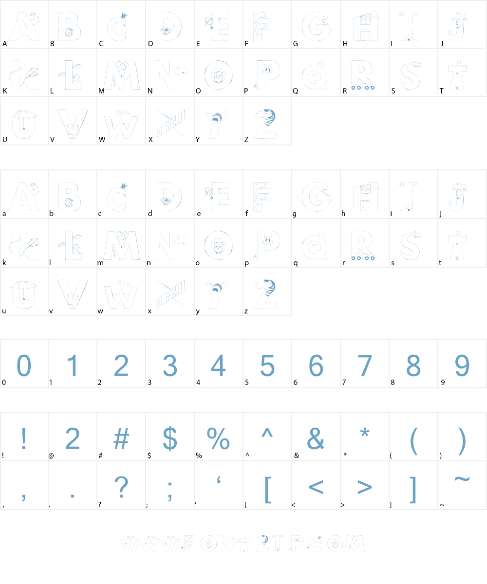 101 Anuther PictoBet Font Character